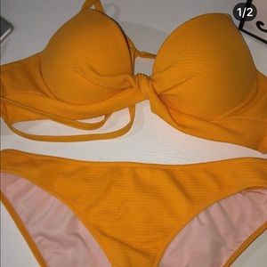 YELLOW BATHING SUIT